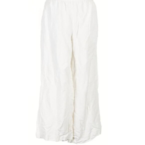 H&M Linen Blend White Pants Women Size XL NWT - Picture 1 of 1